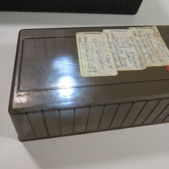 Vintage Eight Track Tape Case Amber Transparent Cover Black Solid Base - Picture 7 of 12